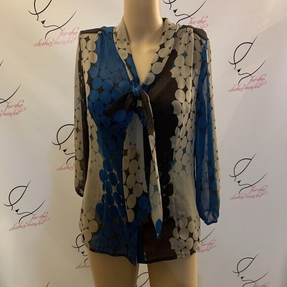New Directions. Size S-M????? Chiffon Button Up. 2 Piece (Cami) Blouse. B91 - Picture 1 of 4